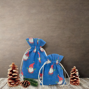 Fancy Drawstring <b>Fabric</b> <b>Gift</b> <b>Bags</b> for Christmas New Design Printing Promotion <b>Bag</b> - Product Image 6