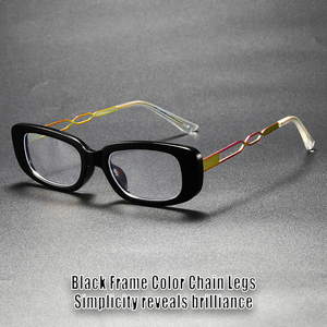 <span class=keywords><strong>Gafas</strong></span> Ópticas Rectangulares Vintage para Hombre, <span class=keywords><strong>Gafas</strong></span> con Filtro <span class=keywords><strong>de</strong></span> Luz Azul para Mujer, Diseño Moderno con Patillas Decorativas Impresas a Color, 2026 - Product Image 1