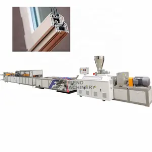 Máquina de producción extrusora de perfiles de marco de puerta y ventana, PVC, UPVC