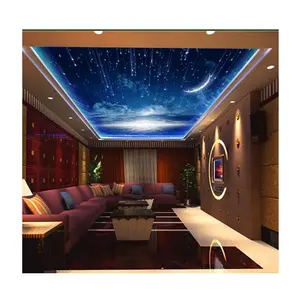 Offre Spéciale Galaxy nuit Faux Plafond Design Bonne Qualité Pvc Stretch Plafond Carrelage Panneau 3d Plafond Designs pour salon pop