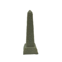 Statue Miniature d'obélisque égyptien Beige faite à la main, Figurine à collectionner pour la maison, le bureau et l'étagère