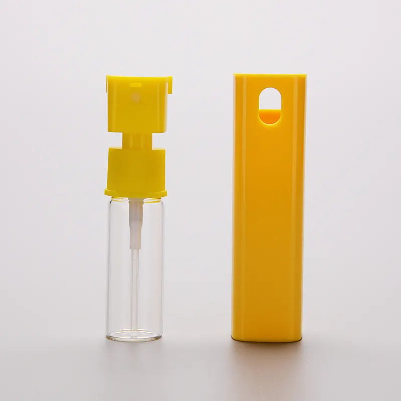 10ml taşınabilir cep plastik doldurulmuş parfüm sprey şişesi