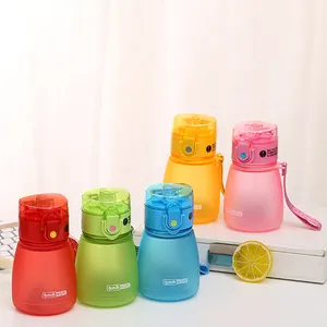 2024 Trẻ Em Trẻ Em Phim Hoạt Hình Động Vật Trường Nước Uống Rơm Chai Rơm Sippy Bé Cup Với Dây Đeo Vai Bé Chai Nước