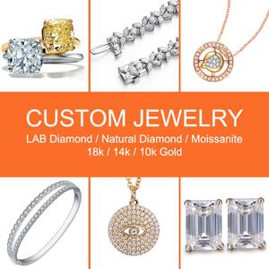 Boucles d'oreilles personnalisées en or 18 carats avec diamants de culture, bijoux, boucles d'oreilles à clous personnalisées - Product Image 4