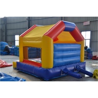 Château gonflable classique rouge, jaune et bleu, structure de saut commerciale pour enfants, château gonflable d'extérieur pour fêtes