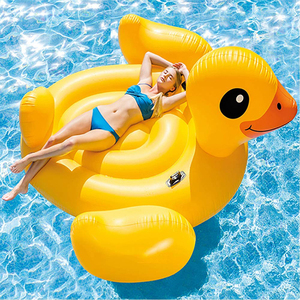 Jauge 12 vinyle Jumbo jaune canard tour gonflable sur <span class=keywords><strong>piscine</strong></span> flotteur salon radeau île épaissi PVC été amusant enfants adultes usine - Product Image 1