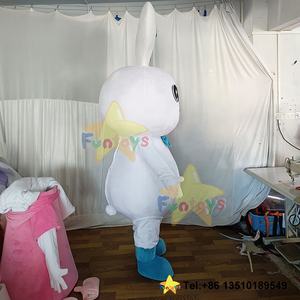 Funtoys alta calidad personalizar conejo blanco <span class=keywords><strong>pareja</strong></span> piel Pascua mascota <span class=keywords><strong>disfraz</strong></span> conejito Mascotte Cosplay carnaval Halloween para adultos - Product Image 5