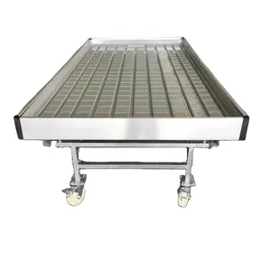 MAXPOWER 4x8 ebb and flow rolling bench v track rolling bench drip table ebb and flow rolling benches