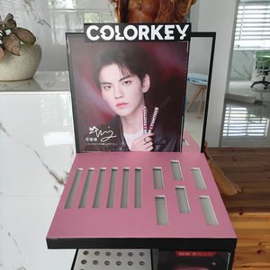 Metal Powder Coated Customizable Cosmetic Beauty Store Lip Gloss <b>Display</b> Stand with Logo Shelves Lipstick Floor <b>Display</b> <b>Rack</b> - Product Image 4