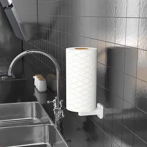 Pemegang untuk Dapur Kamar Mandi Toilet Kertas Dispenser Dinding Kertas Handuk Pemegang Perekat Tidak Ada Pengeboran Tisu Kertas Handuk Roll