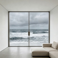 Ventanas Abatibles de Aluminio con Rotura de Puente Térmico, Triple Vidrio Templado, Diseño Plegable con Persianas, para Uso Exterior en Dormitorios, con Certificación Energy Star