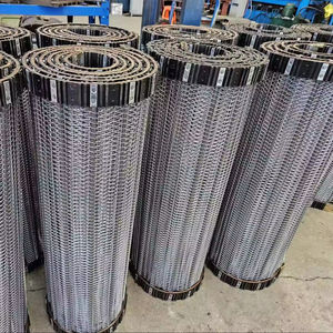 Hoge Temperatuur Weerstand Roestvrij Staal Gaas Ketting Spiraal Gaas Transportband, Metalen Link Transportband Transportband - Product Image 1