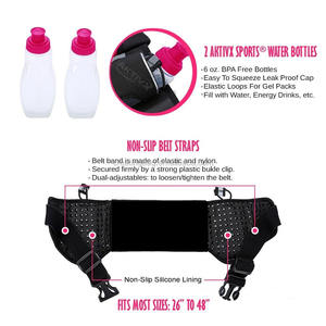 Cinturón de neopreno de hidratación de corredor personalizado, cinturón de corredor de maratón, cinturón de cintura para hombres y mujeres con botellas de agua - Product Image 3