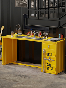 <span class=keywords><strong>Escritorio</strong></span> de estudio multifuncional de estilo industrial <span class=keywords><strong>Diseño</strong></span> moderno Trabajo de <span class=keywords><strong>oficina</strong></span> <span class=keywords><strong>Escritorio</strong></span> de escritura Contenedor de metal Arte del hierro <span class=keywords><strong>Escritorio</strong></span> de computadora - Product Image 5