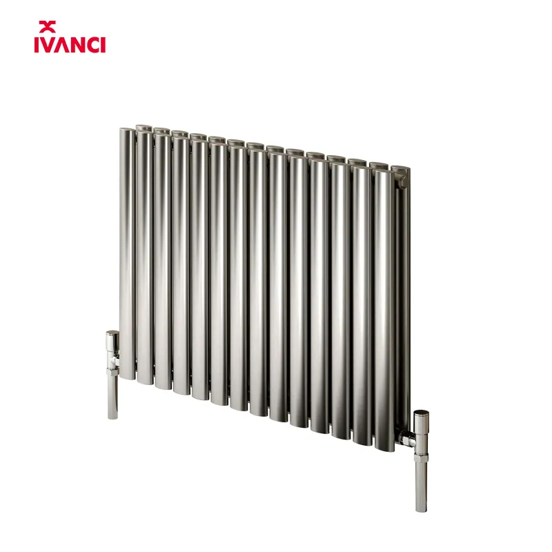 IVANCI 600x590mm horizontal oval pipe stainless steel central heating home heater radiator