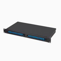 Caja de Terminales de 12 Puertos para Montaje en Rack Pequeño para Gestión de Cables, Ahorra Espacio en el Gabinete