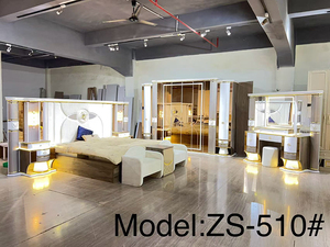 Set Completo di Mobili per Camera da Letto di Lusso Turco <span class=keywords><strong>Istanbul</strong></span>, Letto Matrimoniale Moderno con Struttura in Legno, Arredamento di Alta Gamma per Camera da Letto - Product Image 4