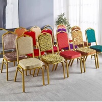 Chaises de banquet empilables en métal durables pour événements, mariages, hôtels, bars, églises, hôpitaux, maisons - Vente en gros