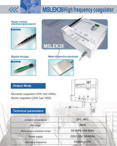 Dispositivi elettrochirurgici a radiofrequenza, dispositivi elettrochirurgici monolari e bipolari per la cauterizzazione dell'uomo e degli animali - Product Image 5