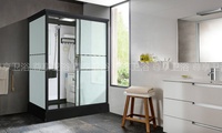 Cabina de Baño Prefabricada Portátil de Lujo Todo en Uno