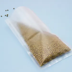 Stock Wholesale Food Grade Embossed Vacuum Three Sealed Bag Transparent Vacuum Bags For Food Packing