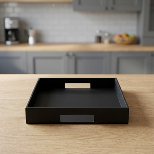 Plateau de service élégant en cuir PU, organisateur décoratif de luxe pour la maison, le bureau, l'hôtel, le restaurant, la chambre et les cadeaux d'entreprise - Product Image 2