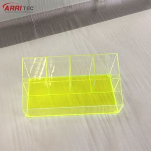 Fábrica al por mayor de acrílico transparente personalizado organizador de maquillaje cajas de almacenamiento estantes de exhibición de cosméticos 3-5mm de espesor Logotipo de pantalla de seda - Product Image 2