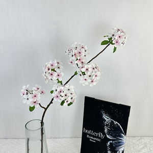 Fiore <span class=keywords><strong>di</strong></span> pera a sei teste simulato con foglie per la decorazione <span class=keywords><strong>di</strong></span> nozze a casa, composizione floreale, centro commerciale - Product Image 2