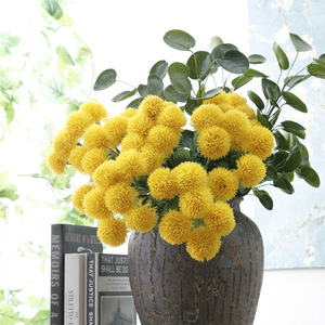 Chrysanthème en soie en gros, fleur artificielle d'<span class=keywords><strong>allium</strong></span>, fausse tête de fleur d'oignon pour la décoration de la maison, fleurs et plantes - Product Image 1