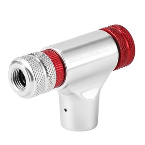 หัวเติมลมจักรยานยี่ห้อ Yueli ทำจากอลูมิเนียมอัลลอยด์ 80-130PSI หัวต่อแบบเร็ว สำหรับยางจักรยานเสือหมอบและเสือภูเขา - Product Image 1