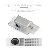 DXZ 2 pièces Projecteur de logo LED pour porte de voiture, Lampe de bienvenue laser, Certifié CE, Compatible universel 12V 5W, Accessoires de lampe de courtoisie pour voiture