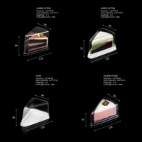Boîte de rangement portable en plastique transparent pour gâteaux, emballage alimentaire pour décorations de gâteaux de Noël, conteneur en plastique