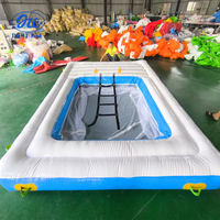 Plateforme flottante gonflable très vendue, lit flottant, chaise longue gonflable en PVC pour l'extérieur, objets flottants sur l'eau