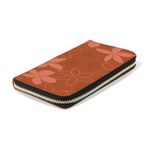 New Arrival Hawaiian Hau Design PU Leather <b>Wallets</b> with <b>Card</b> <b>Holder</b> Long Leather Organizer Ladies Purse <b>Wallets</b> for Woman - Product Image 4