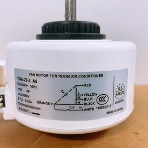 YDK-27-4 A6 Fan Motor 27W 220V 50Hz For Room Air Conditioner Six <b>Wire</b> Mechanical Speed <b>Control</b> - Product Image 2