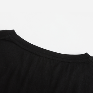 100% 메리노 울 빠른 건조 남성용 아웃도어 여름 티셔츠 반팔 자외선 차단 통기성 솔리드 패턴 니트 - Product Image 4