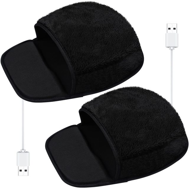 Removable Hand Warming Mouse Pad USB Heated Plush Mouse Pad for Men and Women Office Home Computer Laptop Heated Mouse Pad//