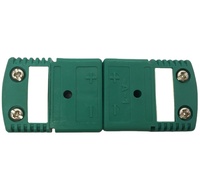 Konektor Termokopel Tipe K Mini Flat Pin, Steker Jantan & Soket Betina untuk Termokopel