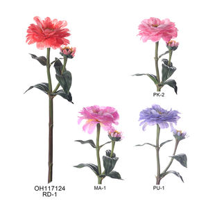 Oh Arts alta calidad personalización crisantemo <span class=keywords><strong>indicum</strong></span> plástico Alambre de Metal flores artificiales de crisantemo para decoración del hogar - Product Image 3