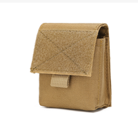 Sacoche de ceinture tactique simple pour extérieur, double pochette Molle, pochette pour lampe de poche, en nylon résistant à l'eau, multifonctionnelle