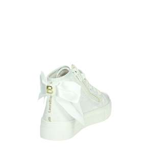 Zapatillas Laura Biagiotti Love para Niñas, Blancas, de Lona, con Caña Alta, Modernas - Product Image 3