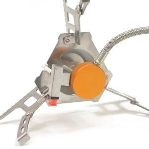 屋外用ガスコンロ 家庭用調理 ポータブル 折りたたみ式 小型バーナー ブタン キャンプ用ガスストーブ - Product Image 4