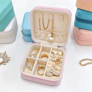 Boîte de Rangement Luxe Portable pour Petits Bijoux : Colliers, Boucles d'Oreilles, Bagues – Idéale pour Mariages et Voyages d'Affaires – Offre Spéciale - Product Image 4
