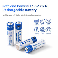 Baterías Recargables de Zinc-Níquel AA AAA de 1.6V, Potentes, con USB Tipo C, 2000mWh, Paquete de 4 Unidades, con Logotipo Personalizado