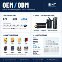 Batterie rechargeable Li-polymère à semi-conducteurs 3,7 V 60 Ah pour véhicules électriques, outils électriques et appareils ménagers
