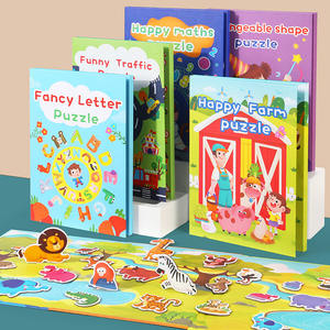 Grand livre de puzzle magnétique en bois pour enfants, thème <span class=keywords><strong>Big</strong></span> Ben, cadeau pour bébé, éveil, éducation précoce, intelligence cognitive - Product Image 1