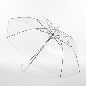 Women's Modern Clear Bubble Shape Transparent Straight Advertising <b>Umbrella</b> 90cm Diameter Semi-<b>Automatic</b> Open Design Business - Product Image 2
