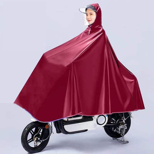 Poncho de <span class=keywords><strong>pluie</strong></span> imperméable Oxford, cape de <span class=keywords><strong>pluie</strong></span> robuste pour vélo et moto avec visière pour le cyclisme et les trajets quotidiens par tous les temps - Product Image 5