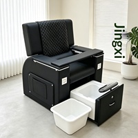 Fauteuil de Salon de Beauté Électrique pour Tatouage et Broderie, Pédicure, Thérapie des Pieds, Inclinable avec Port USB, pour Soins des Ongles, Cils et Permanente-Coloration