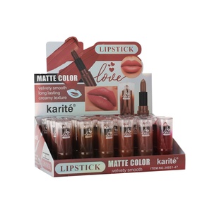 Rouge à lèvres mat Karité 3,5g – Maquillage cosmétique en gros – Texture crémeuse veloutée longue tenue – Vente en gros - Product Image 5